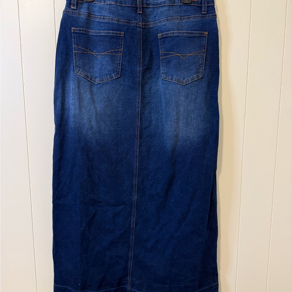 Be Girl Womans Denim Maxi Skirt - Size m - Picture 2 of 2